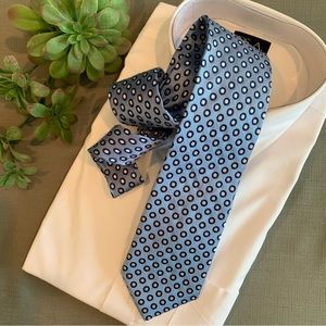 Haines & Bonner of London handmade all silk light blue tie.